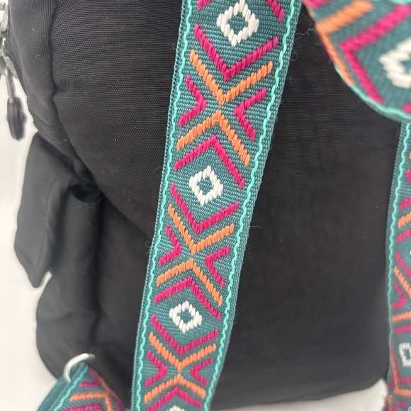 Kipling Black Backpack with Silver Logo - Picture 6 of 12